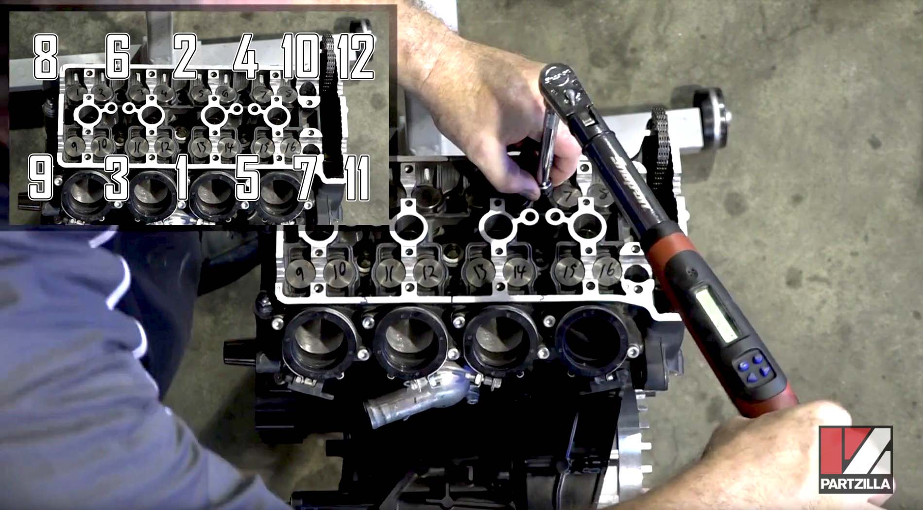 Yamaha r6 cylinder head installation torque sequence