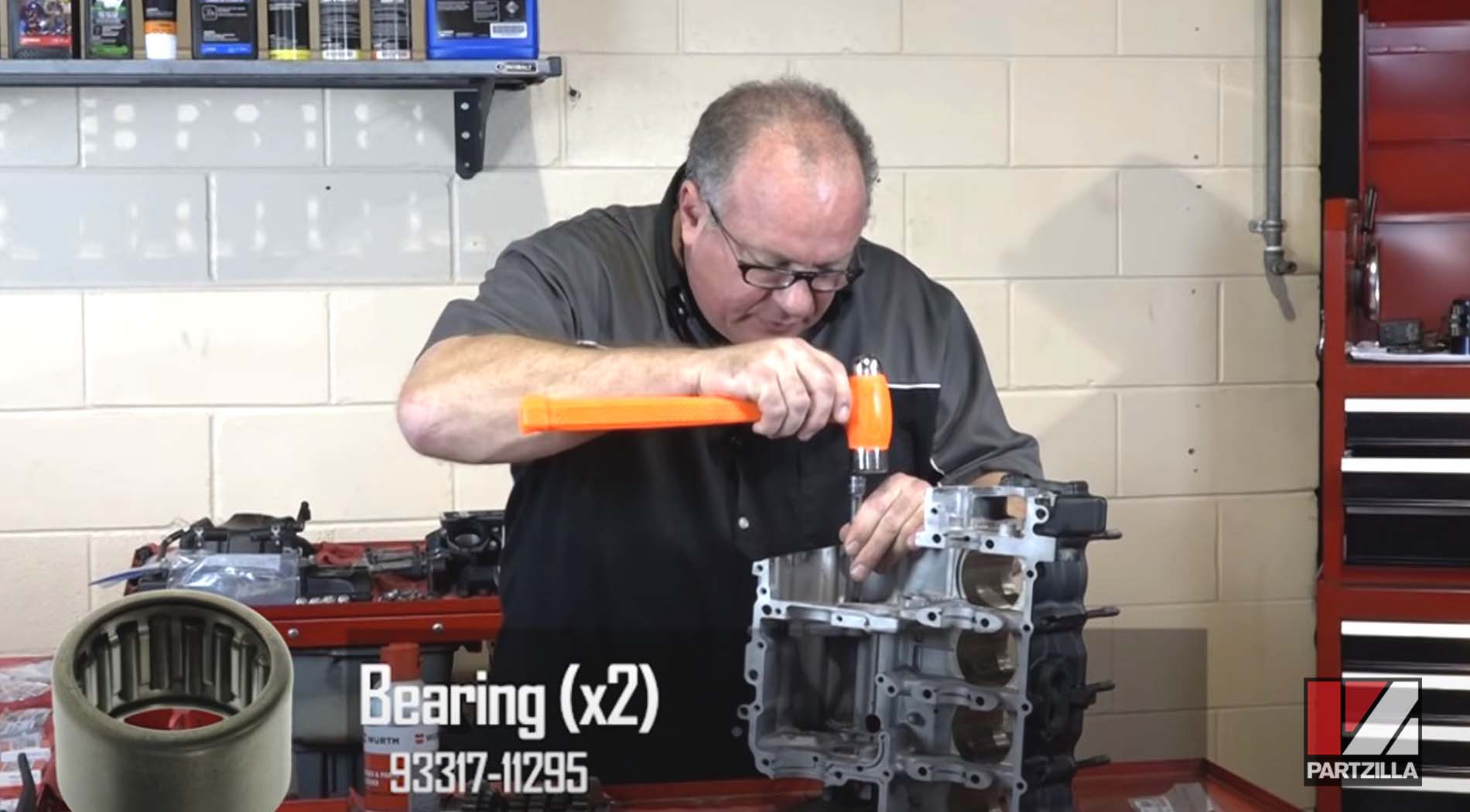 Yamaha r6 shift shaft bearing install 