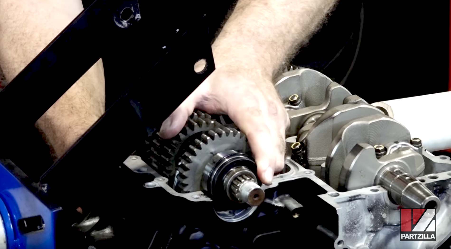 Yamaha R6 motorcycle engine rebuild