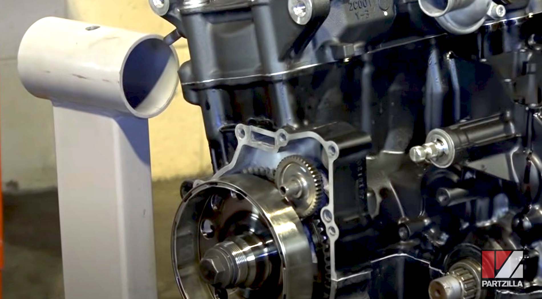 Yamaha R6 motorcycle engine reduction gear