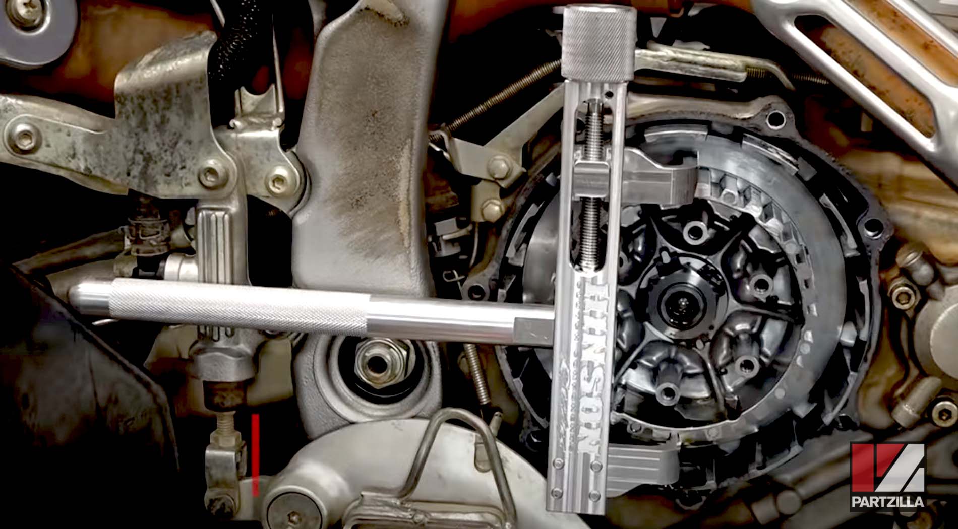 Yamaha ATV clutch rebuild disassembly