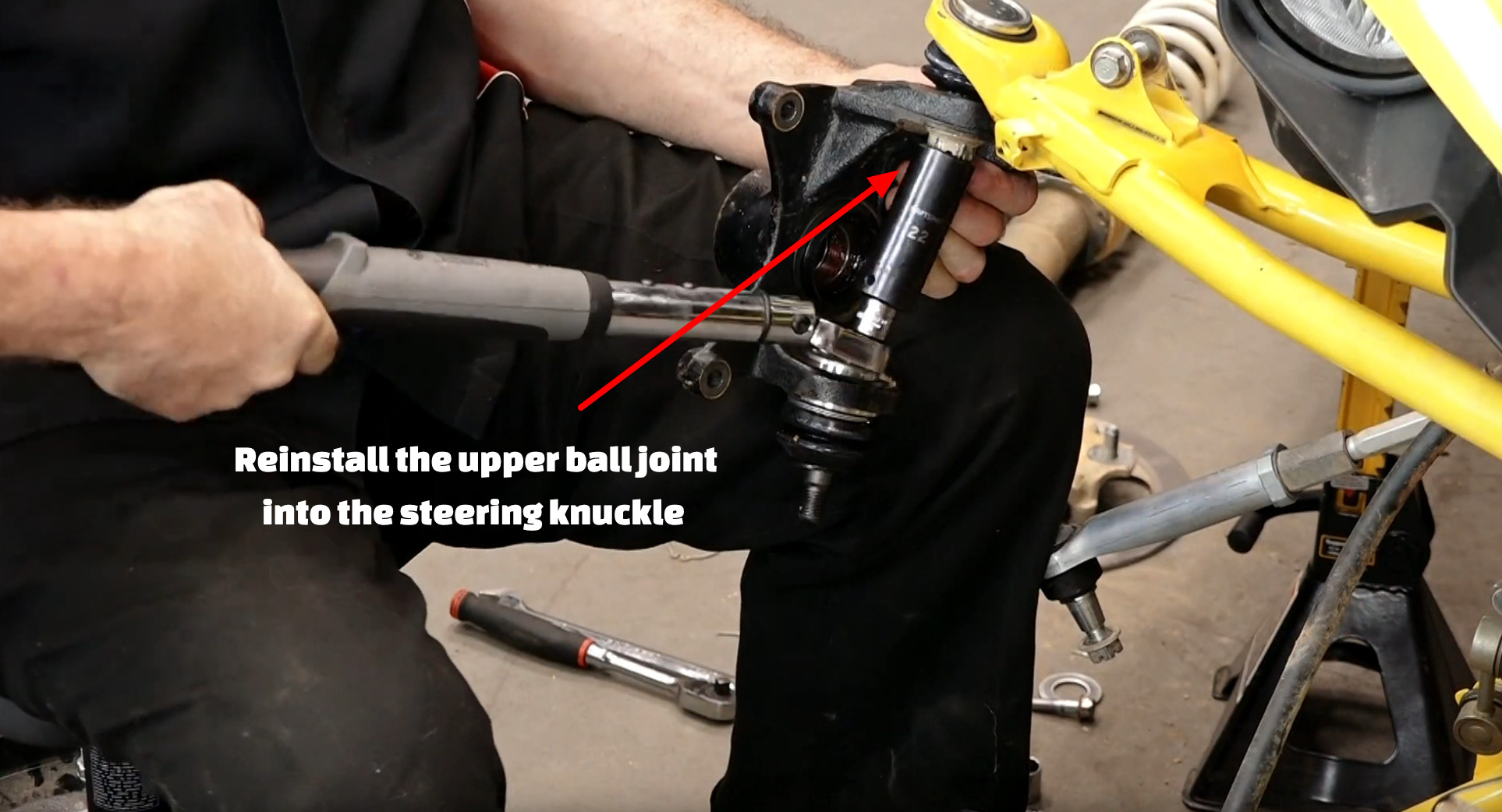 Yamaha YXZ1000 side-by-side ball joints installation