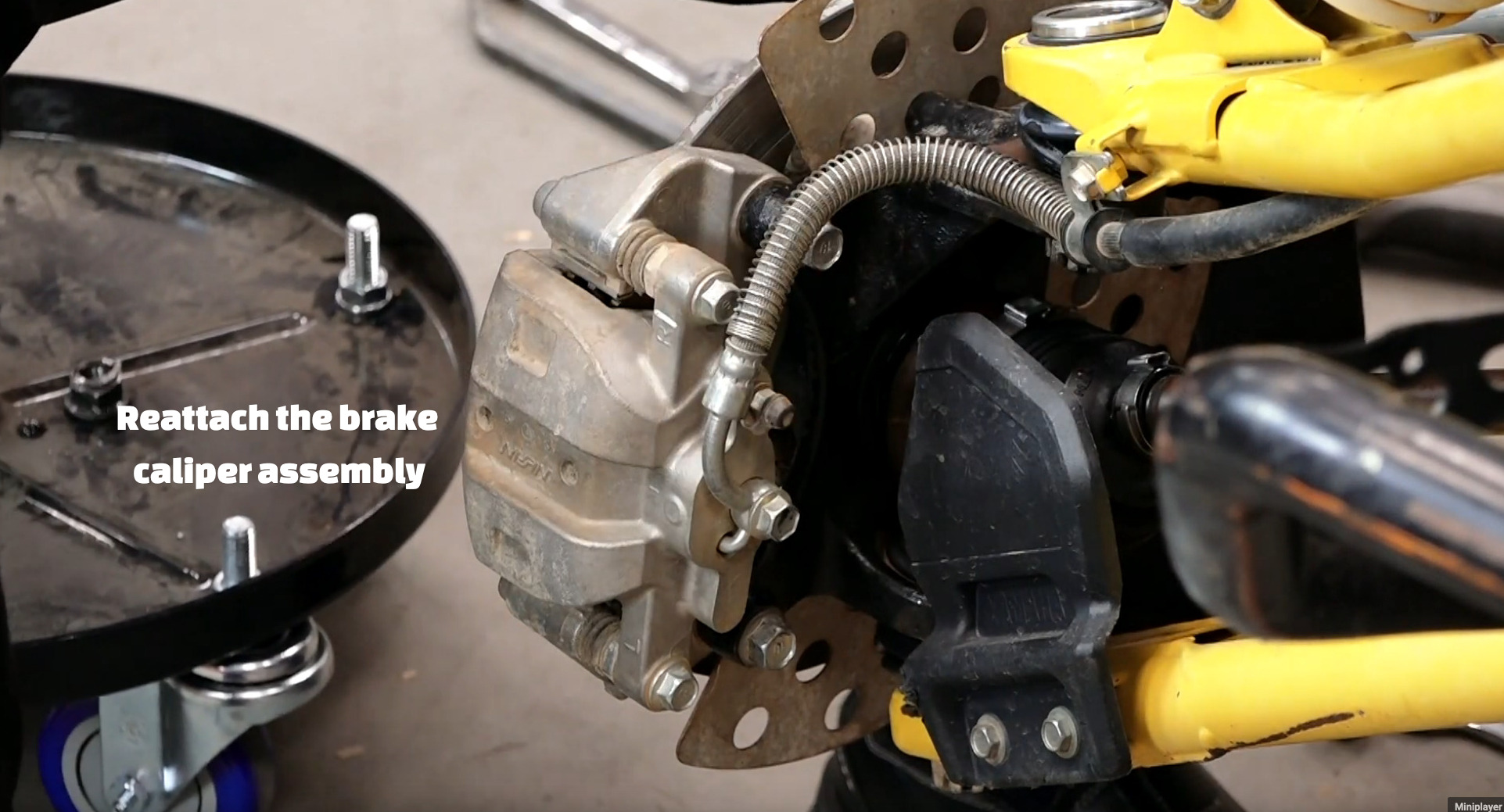 Yamaha YXZ1000R side-by-side brake caliper assembly